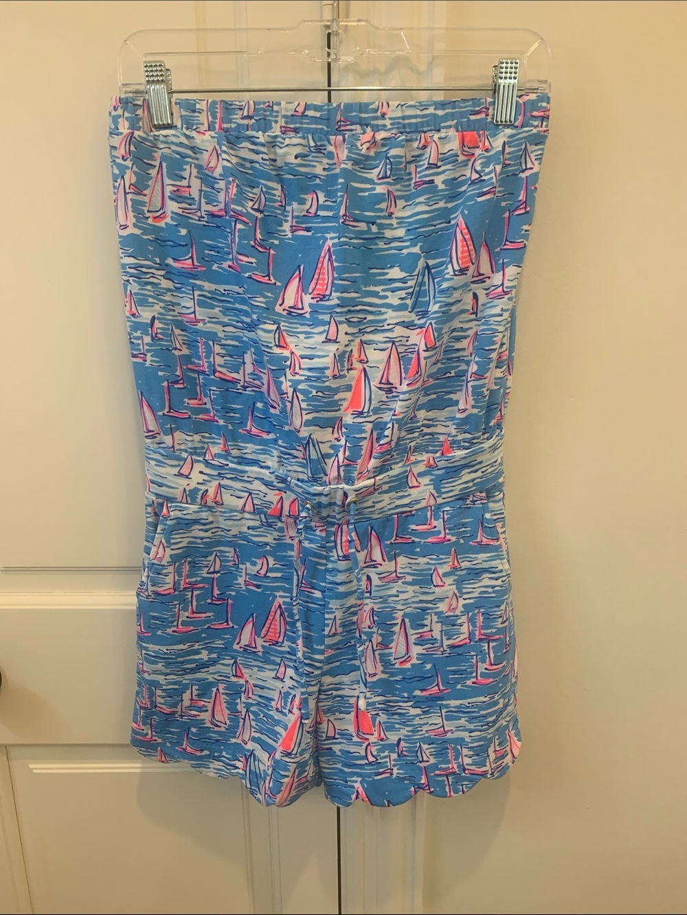 NWOT Lilly Pulitzer strapless romper.